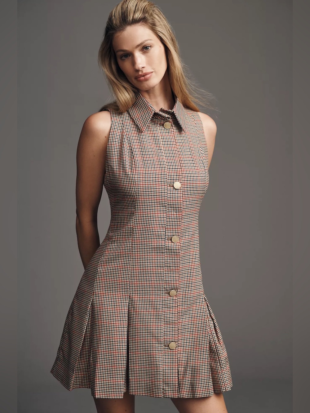 NWT Size L - Maeve Button-Front Mini Dress (NWT US$ 158)